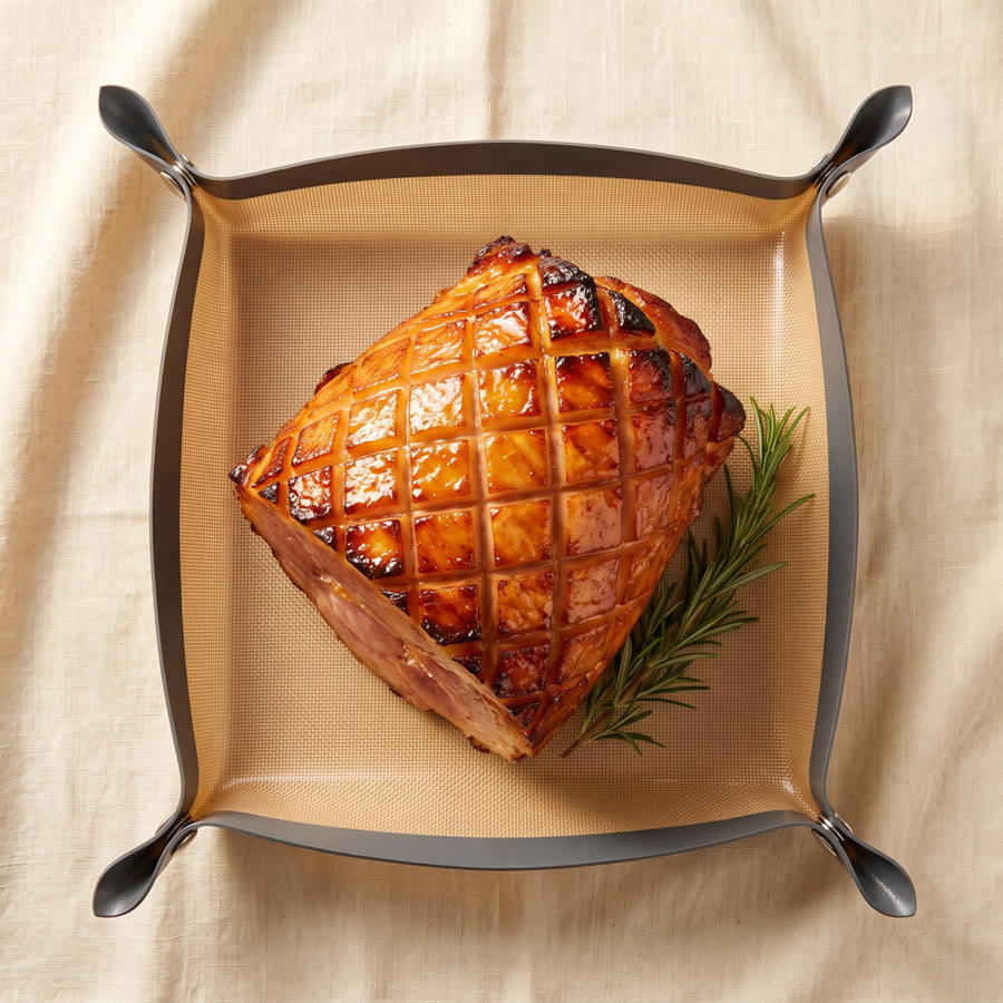 Roast served in the snap-corner liner